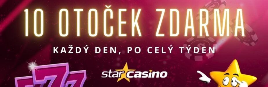 Užij si 10 free spinů denně u Star Casina