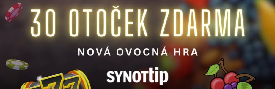 Užij si 30 free spinů u Synottipu