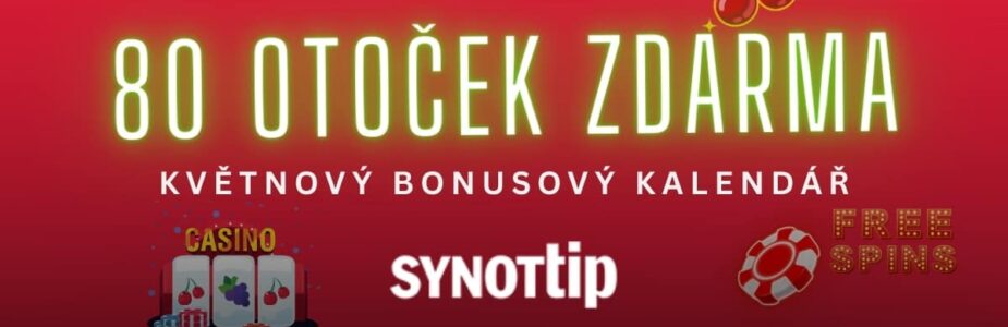 80 free spinů od Synotu z Bonusového kalendáře 80 free spinů od Synotu z Bonusového kalendáře