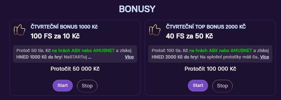Čtvrteční Grandwin casino