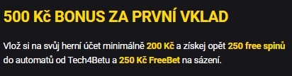 Fortuna registrační bonus za vklad
