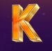 Symbol Písmeno K automatu Wheel of Luck: Hold&Win od Tom Horn Gaming