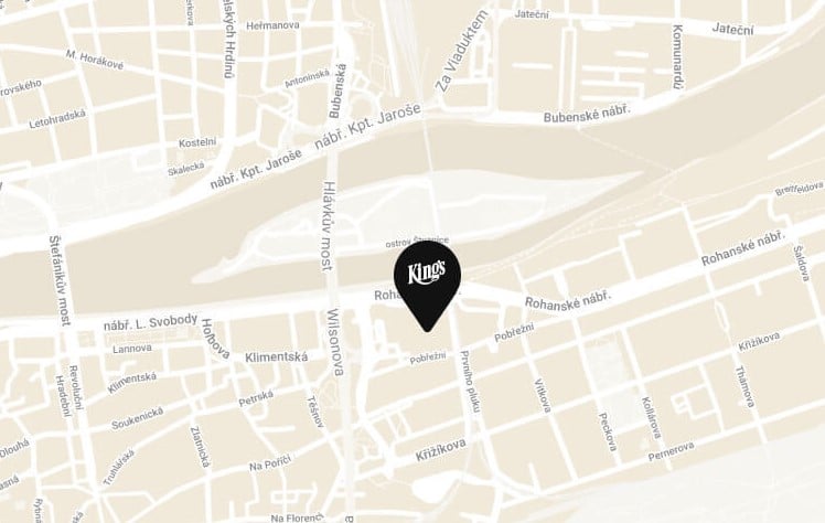 Kings praha casino mapa