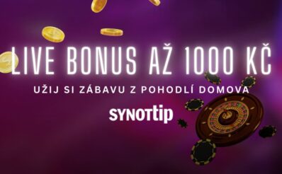 Live bonus 1000 Kč v Synottip