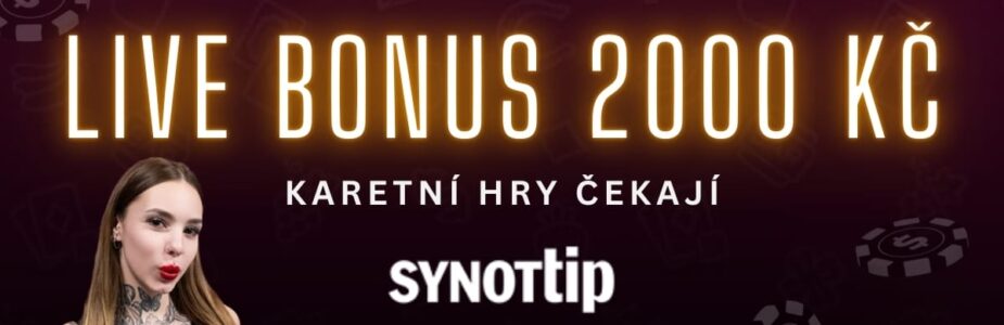 Live bonus 2000 Kč Synottip Live bonus 2000 Kč Synottip