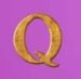 Symbol Písmeno Q automatu Thrones of Persia od Tom Horn Gaming