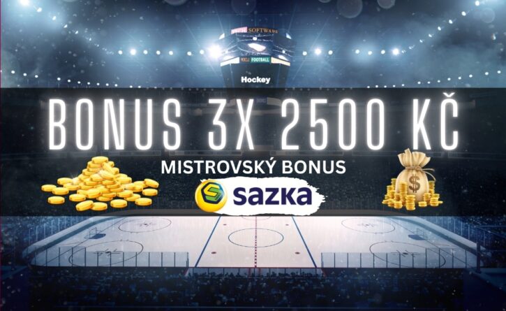 Sazka - 3x 2500 Kč