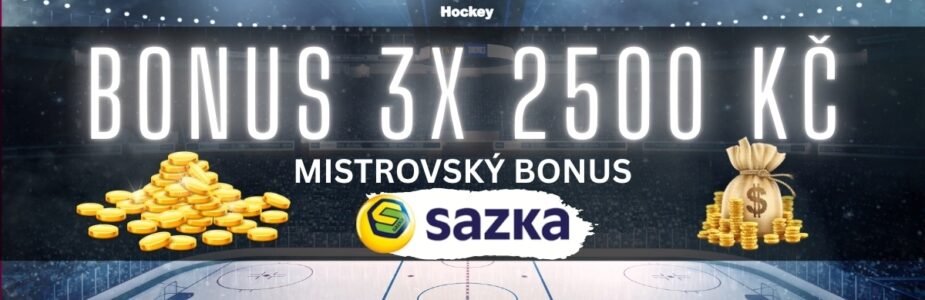 Sazka – 3x 2500 Kč Sazka - 3x 2500 Kč