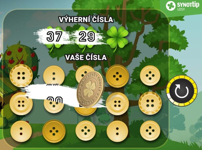 Stírání losu Synottip