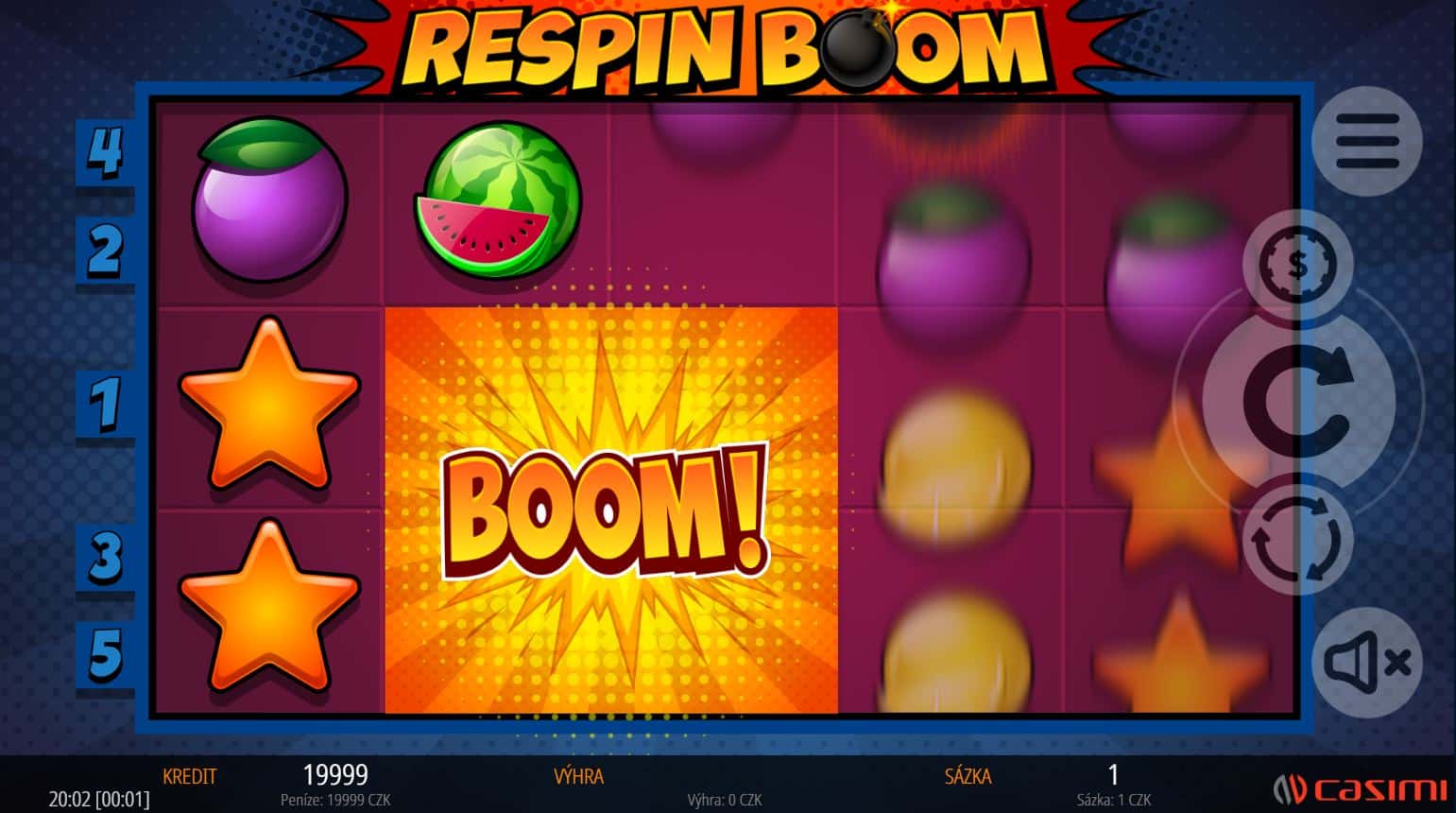 Téma a symboly Respin Boom