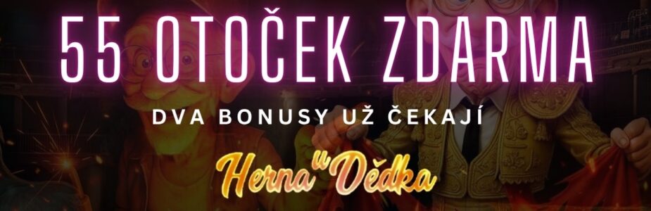 Získej celkem 55 otoček zdarma v Herně U Dědka Získej celkem 55 otoček zdarma v Herně U Dědka