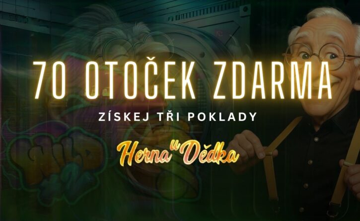 Získej celkem 70 otoček zdarma v Herně U Dědka