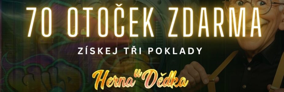 Získej celkem 70 otoček zdarma v Herně U Dědka