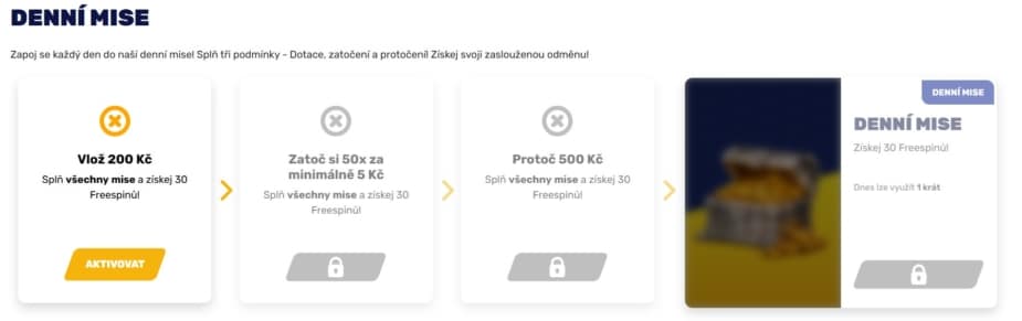 Denní mise v casinu Forbes