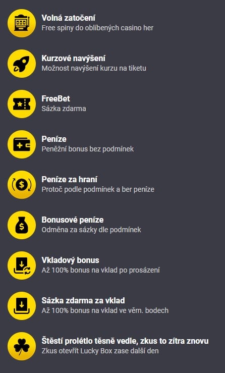 Fortuna Lucky Boxy bonusy