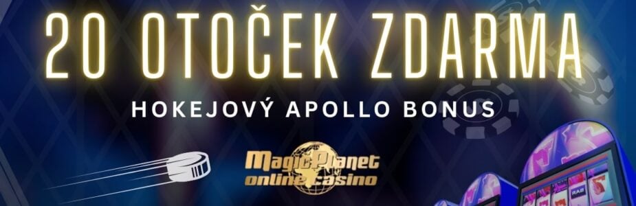 hokejovy-bonus-magic-planet Hokejový bonus 20 free spinů u Magic Planet