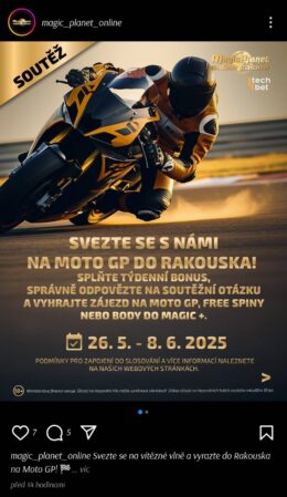 Soutěž na Moto GP od Magic Planet