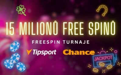 Turnaj o 15 milionů free spinů u Tipsportu a Chance