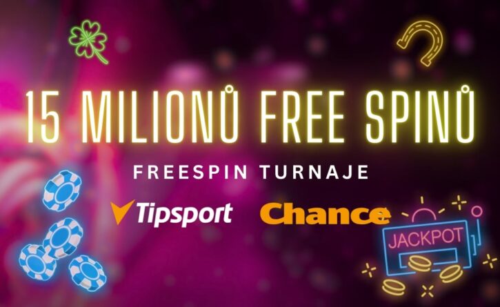 Turnaj o 15 milionů free spinů u Tipsportu a Chance