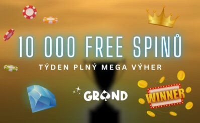 Získej 10 000 free spinů u Grandwinu