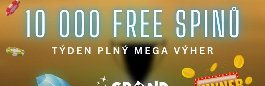 Získej 10 000 free spinů u Grandwinu