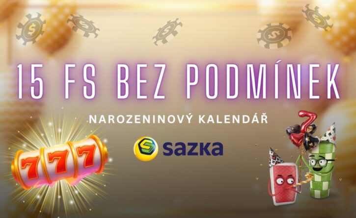 15 free spinů bez podmínek u Sazky