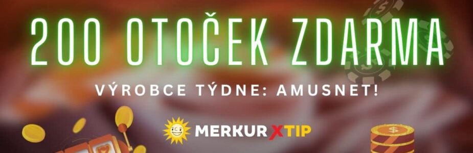 Získej 200 free spinů u Merkuru