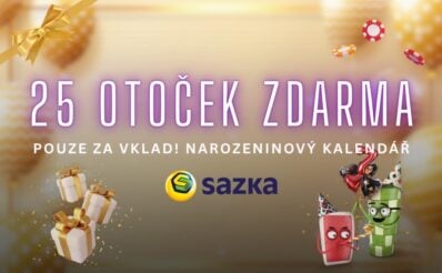 Získej 25 free spinů za vklad u Sazky