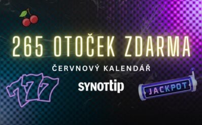 Získej 265 free spinů u Synottipu