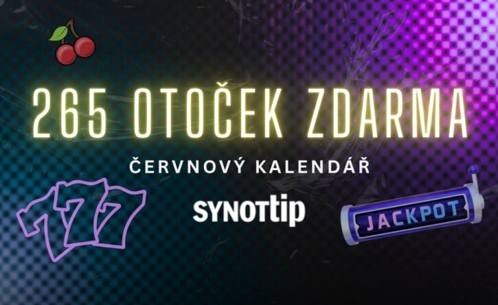 Získej 265 free spinů u Synottipu