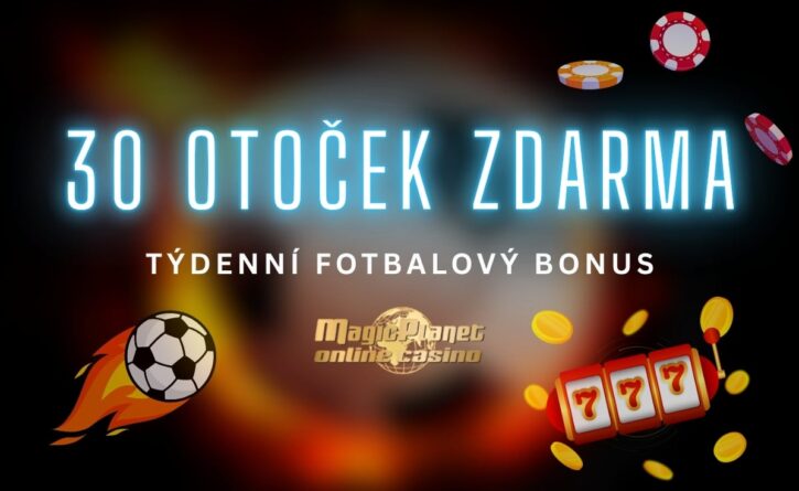 Týdenní bonus 30 free spinů u Magic Planet