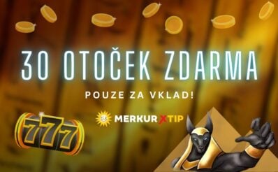 30 free spinů za vklad u MerkurXtip