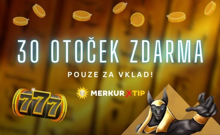 30 free spinů za vklad u MerkurXtip