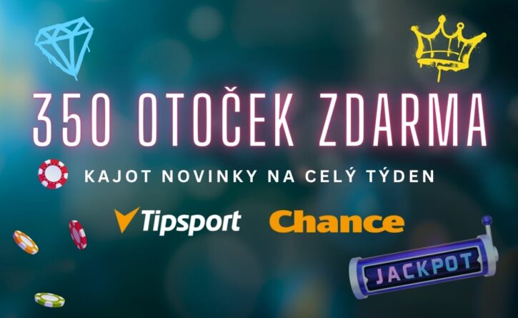 Získej 350 free spinů u Tipsportu a Chance