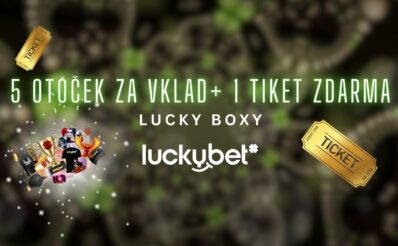 5 otoček a jeden tiket do slosování v LuckyBet