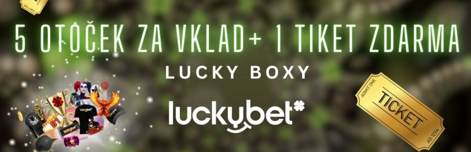 5 otoček a jeden tiket do slosování v LuckyBet
