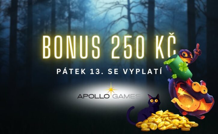 Apollo Games bonus 250 Kč