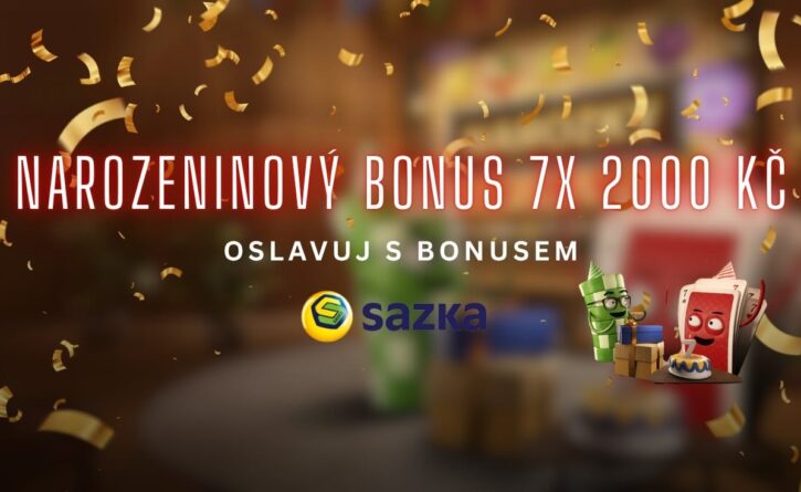 Bonus 7x 2000 Kč u Sazky