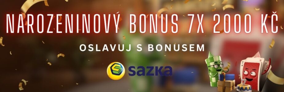 Bonus 7x 2000 Kč u Sazky
