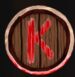 Symbol Písmeno K automatu Vikings II od Kajot