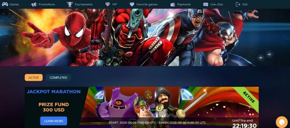 Marvel casino turnaje