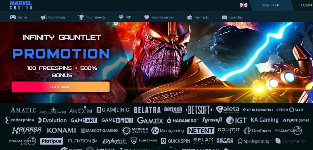 Marvel casino web