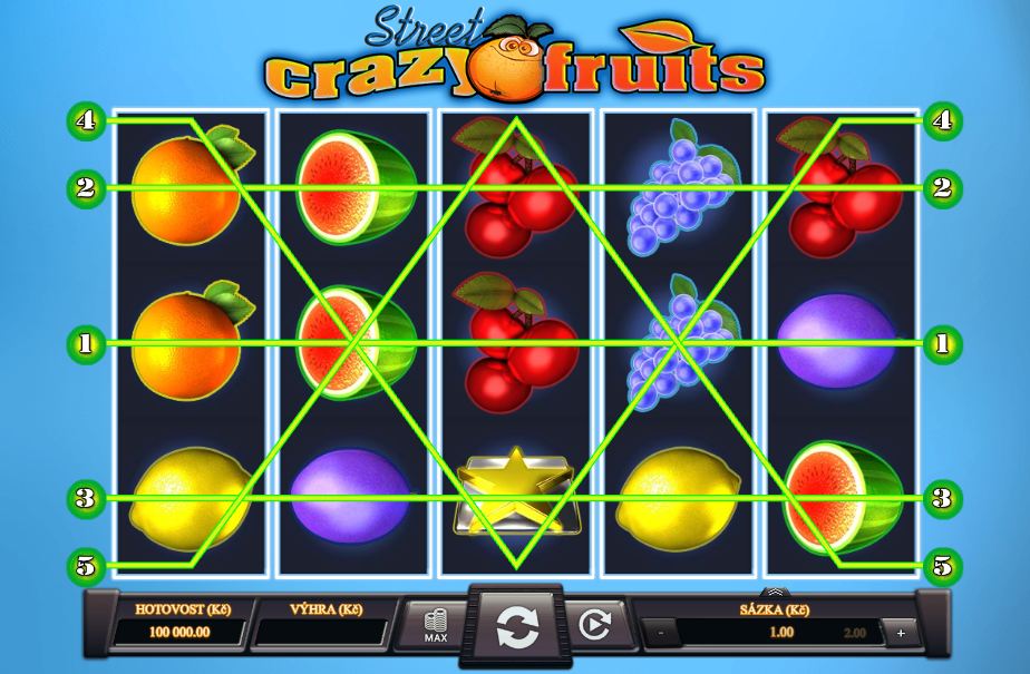Crazy Fruits Street od Kajot