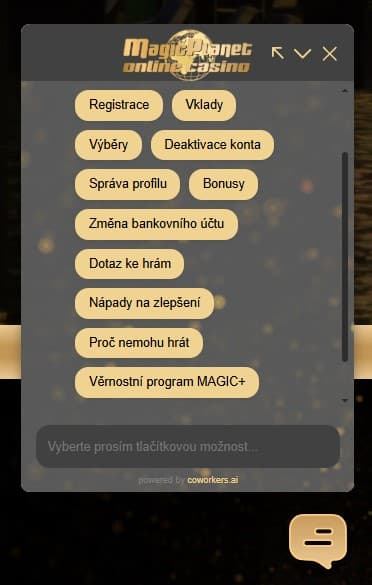 Rychlí chat v magic planet