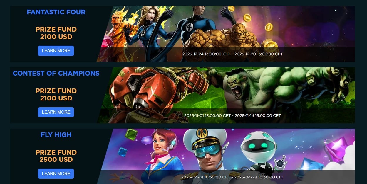 Turnaje u Marvel casina