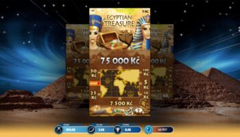 Ukázka nesetřeného losu Egyptian treasure