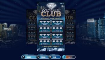 Ukázka nesetřeného losu Millionaires Club