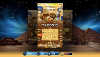 Ukázka setřeného losu Egyptian treasure
