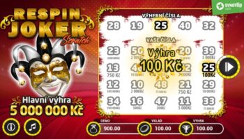 Ukázka setřeného losu Respin Joker