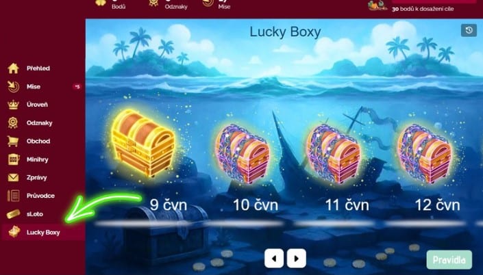 VIP zona lucky boxy